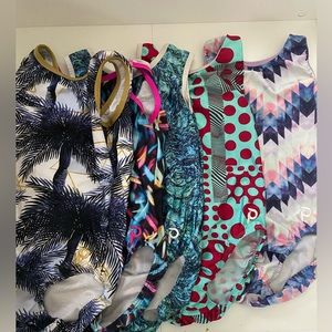 5 Pack gymnastics Leotards